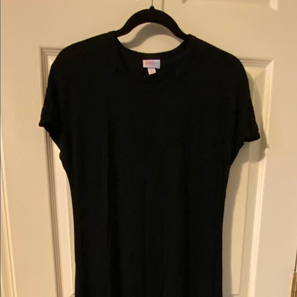 XS LuLaRoe Maria Dress Solid Black
